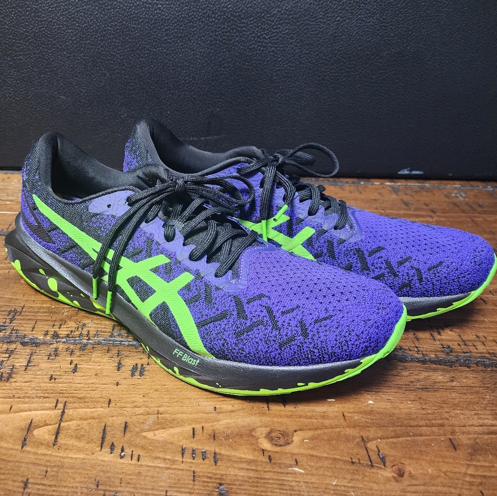 ASICS Men’s Running Shoes - Purple / Lime